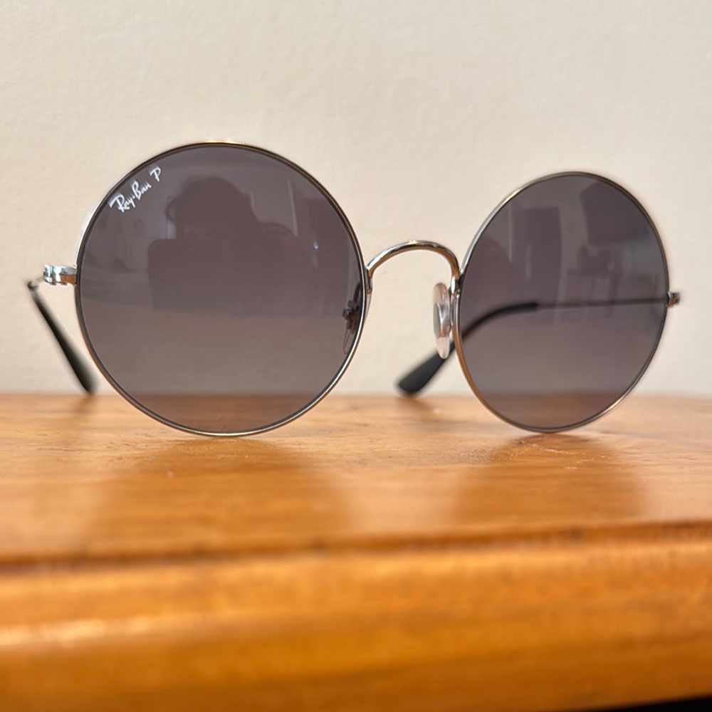 Ray-Ban Polarized Sunglasses - Silver & Black